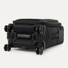 Bottom view of the Travelpro Crew Classic in Black, showing 360° Spinner Wheels
