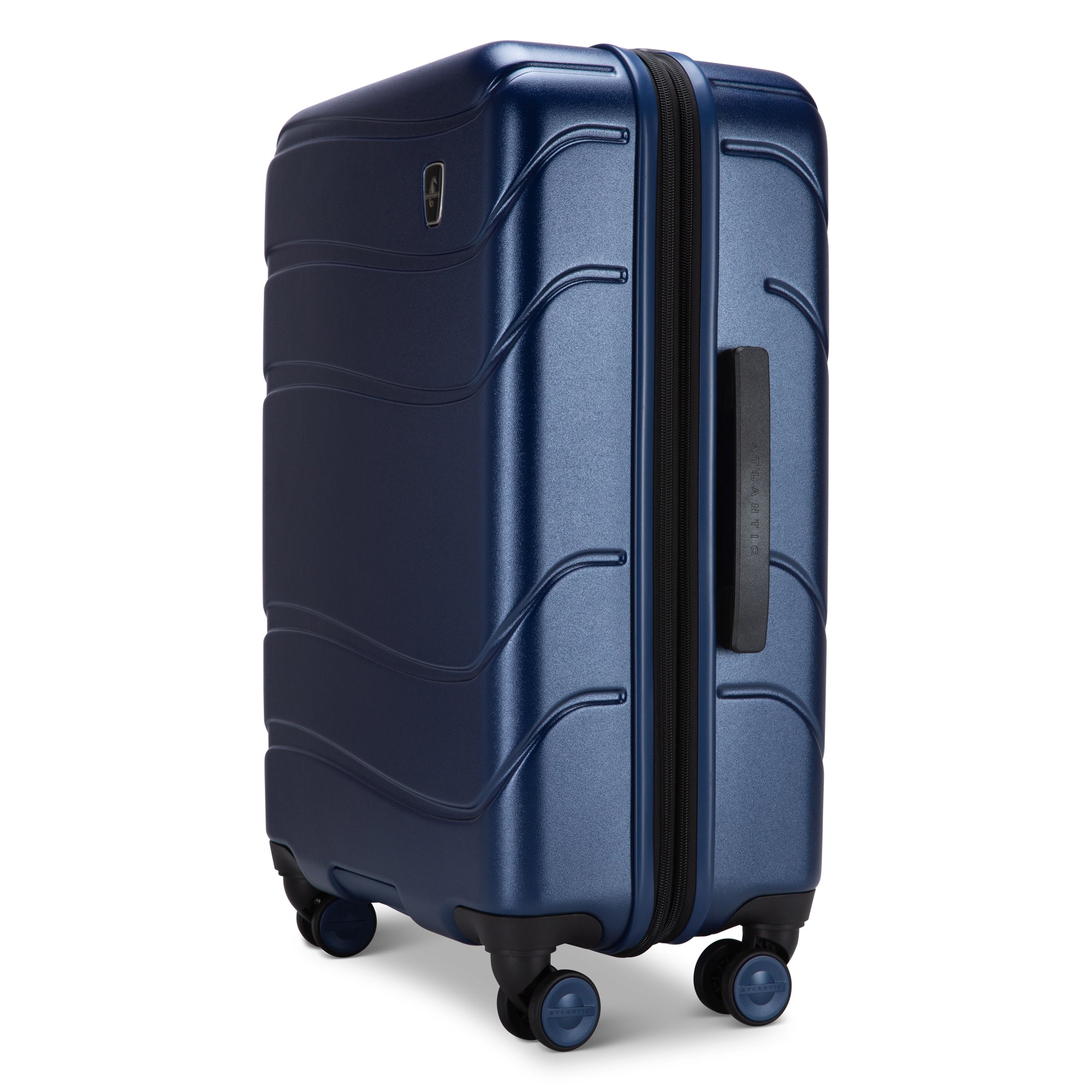 Atlantic Transmarine Hardside Large Checked Spinner in Midnight Blue, view 7