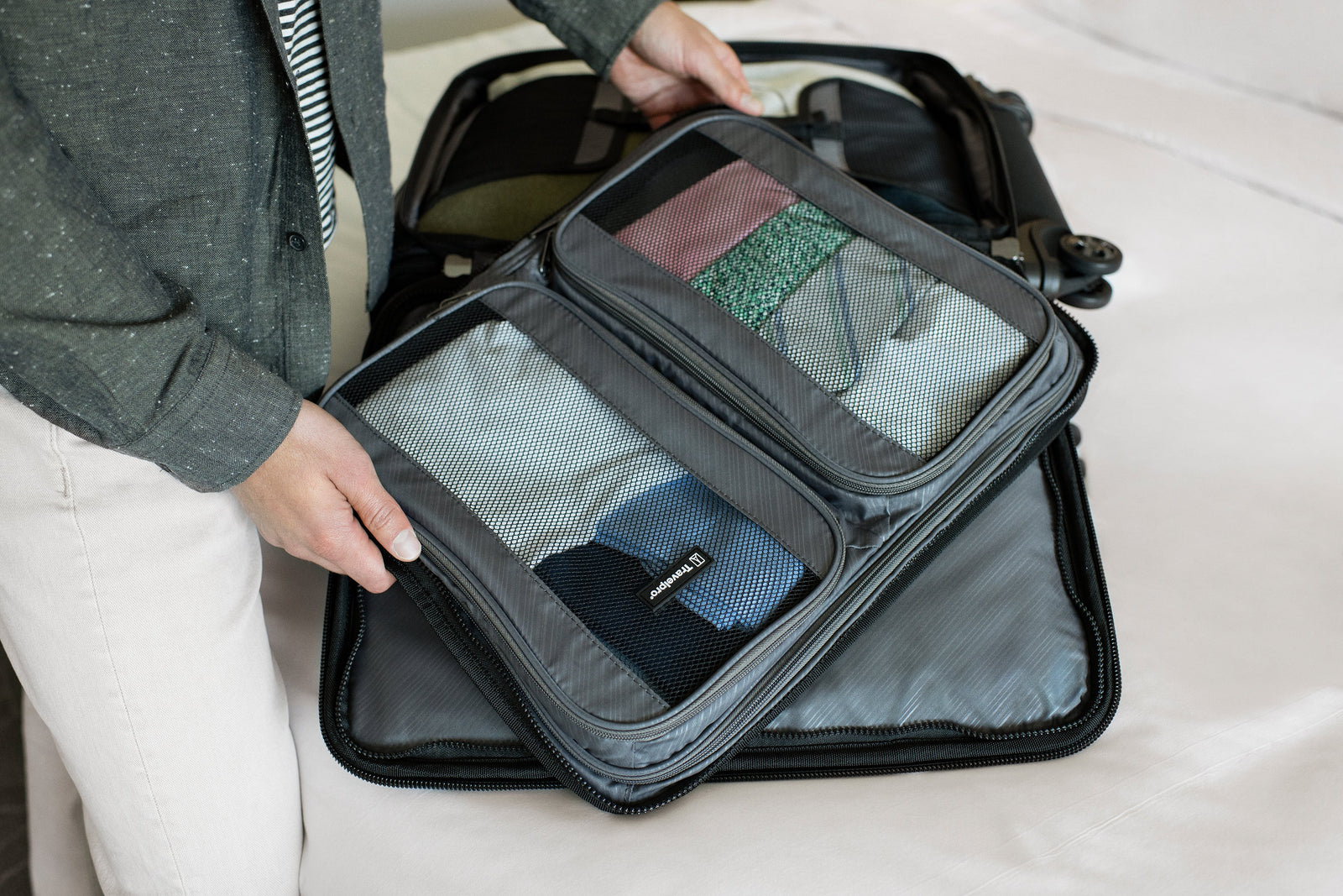 Man packing