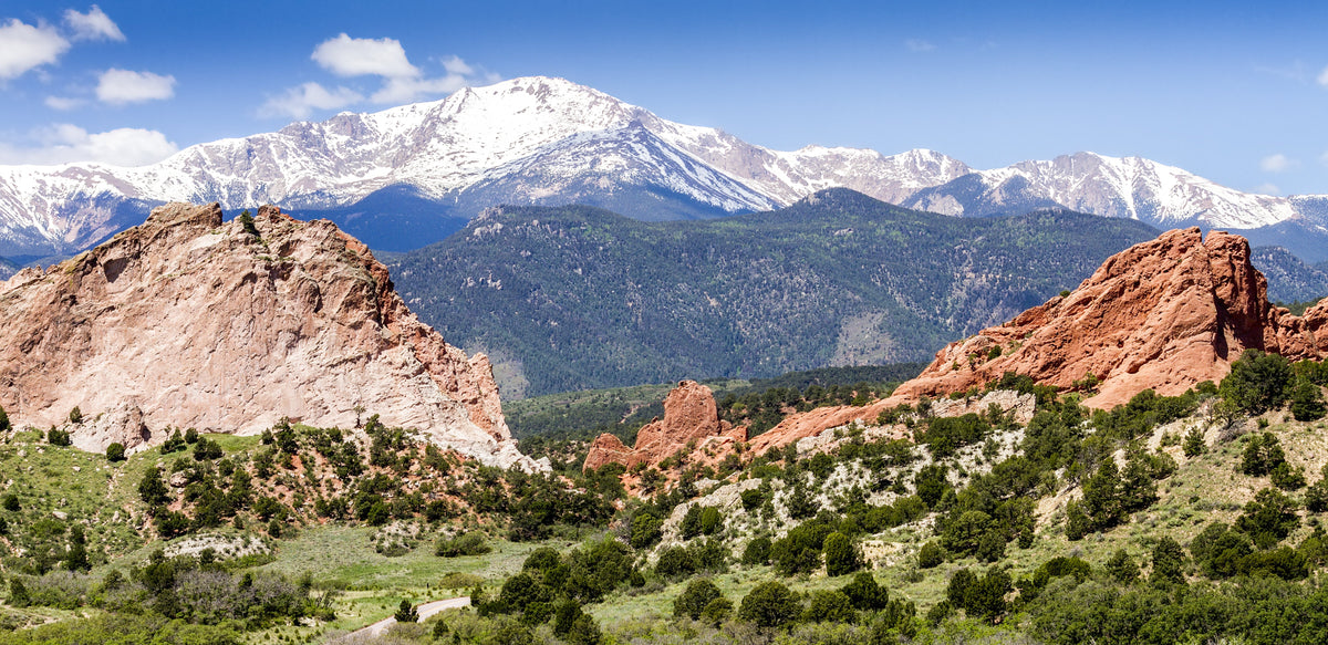 Aerial view of Colorado Springs