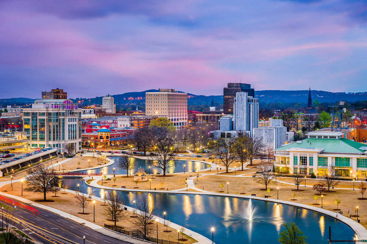 Aerial view of Huntsville, Alabama
