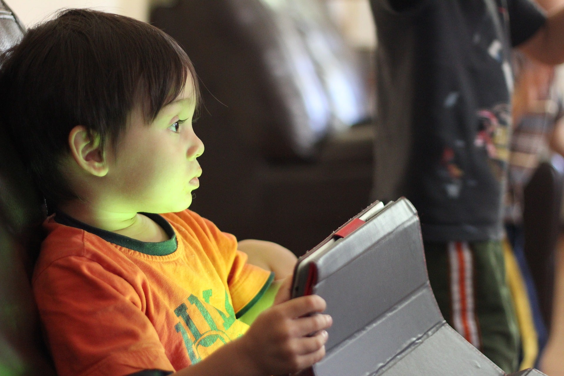 child using a tablet computer