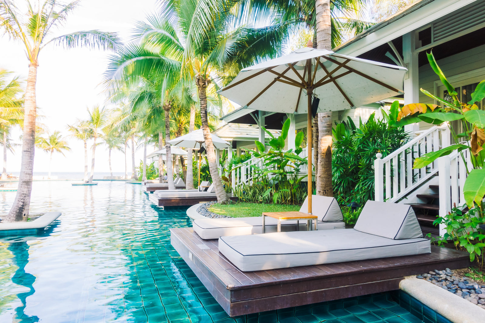 Luxury resort pool