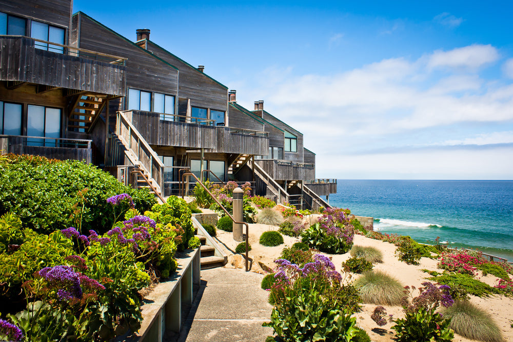 houses along the beach. vacation rentals
