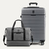 Ensemble de bagages Travelpro® x Travel + Leisure : valise enregistrée moyenne à roulettes et sac de voyage à compartiment inférieur