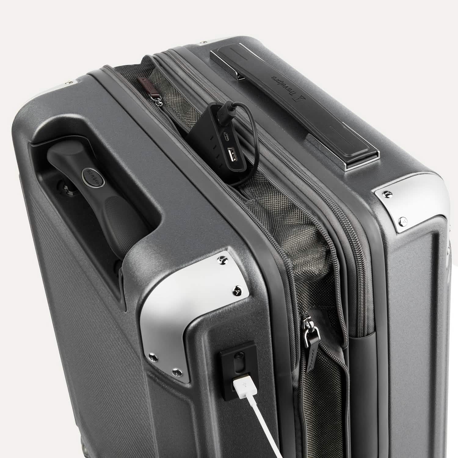 Valise rigide à roulettes cabine Platinum® Elite Slim