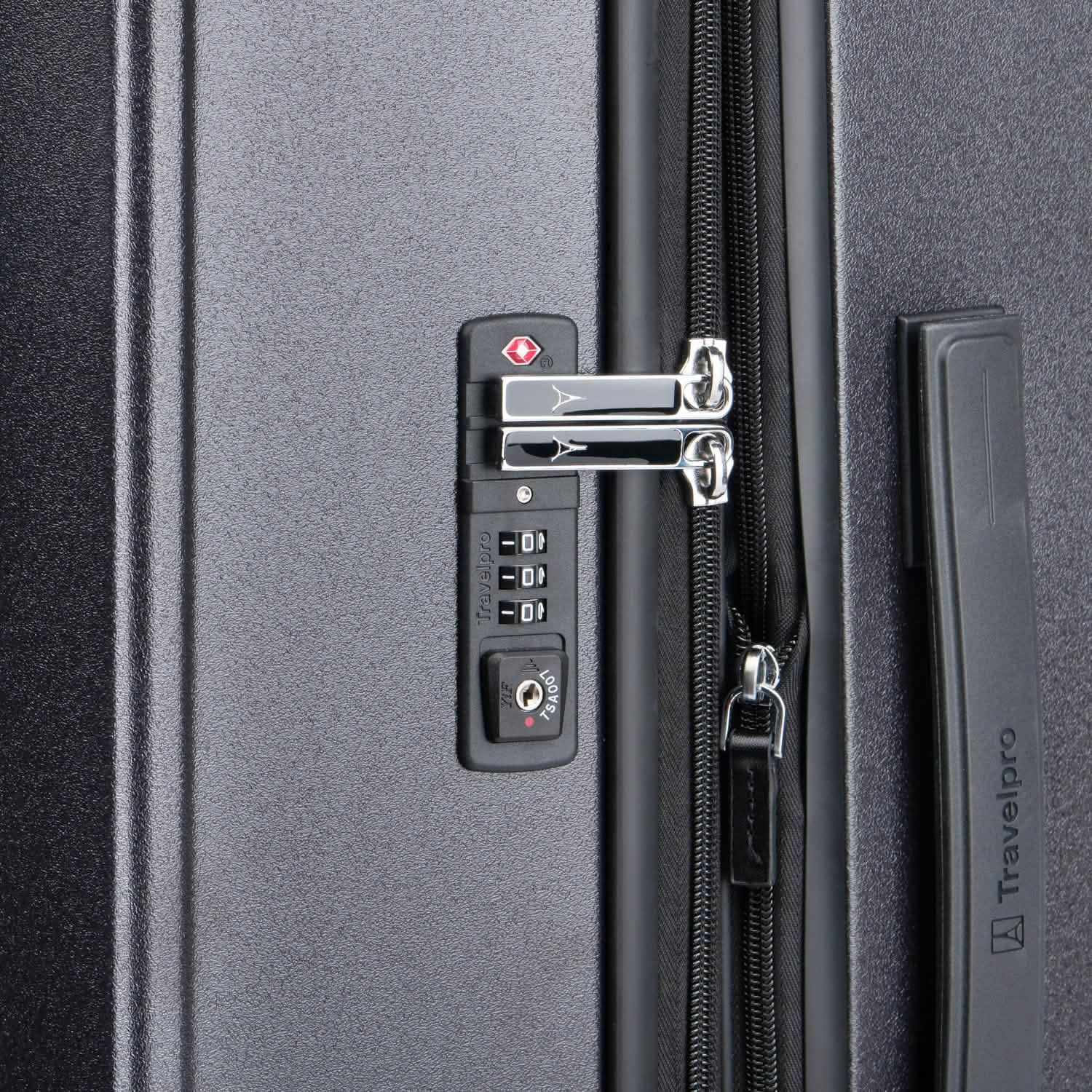 Valise grand format à roulettes en polycarbonate Platinum® Elite