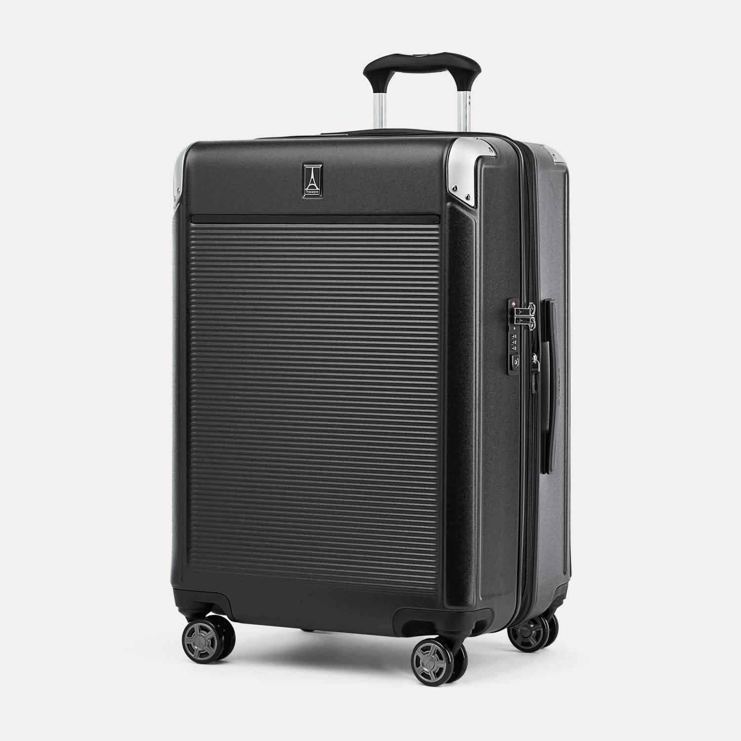 Valise grand format à roulettes en polycarbonate Platinum® Elite