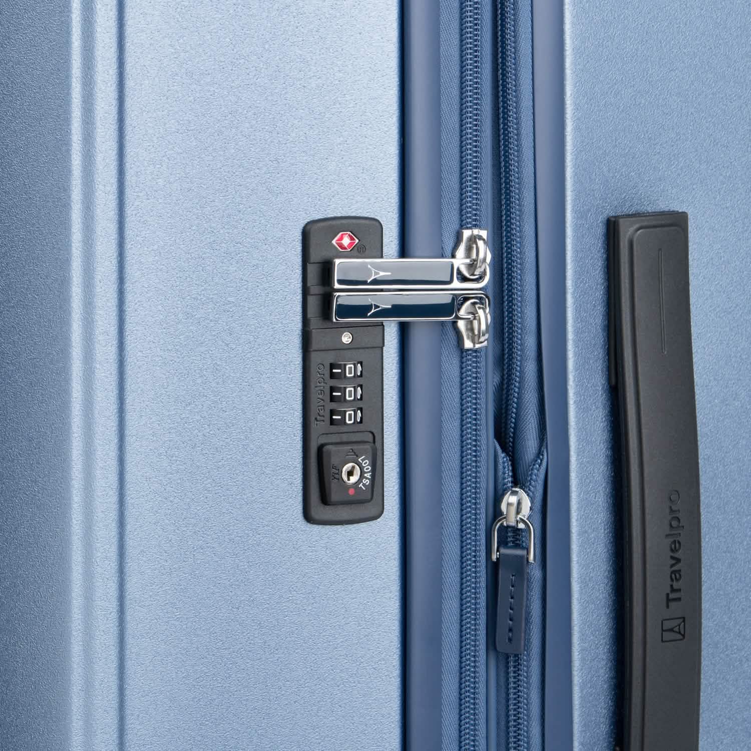 Valise grand format à roulettes en polycarbonate Platinum® Elite