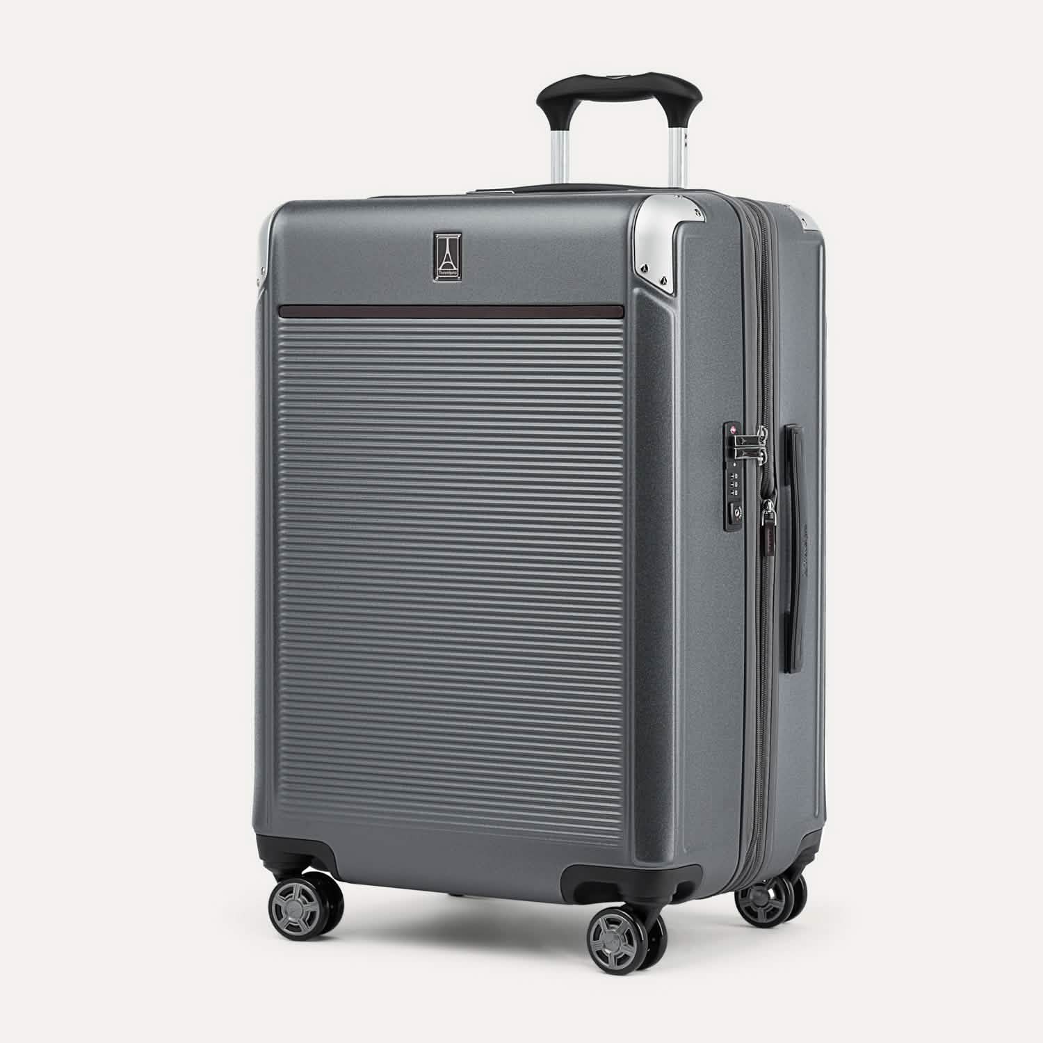 Valise grand format à roulettes en polycarbonate Platinum® Elite