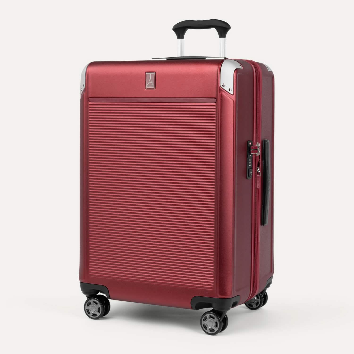 Valise grand format à roulettes en polycarbonate Platinum® Elite