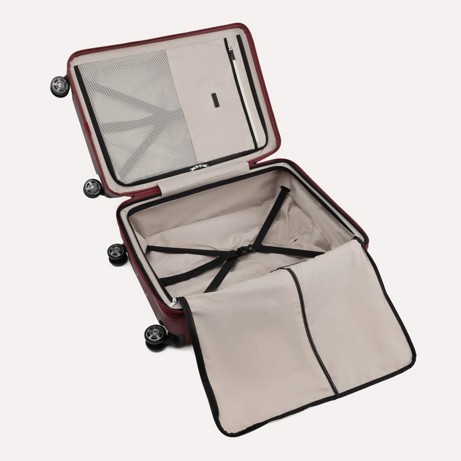 Valise grand format à roulettes en polycarbonate Platinum® Elite
