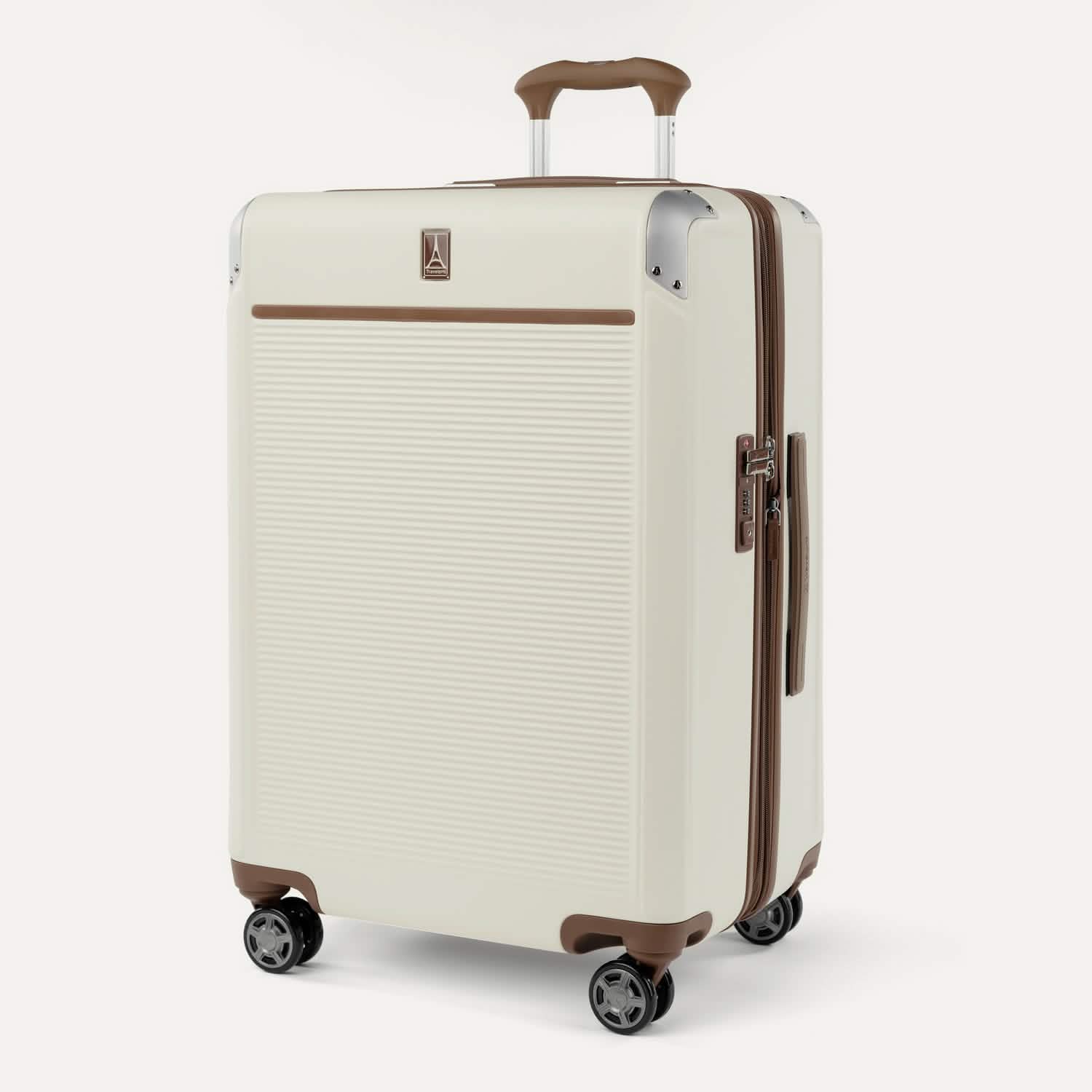 Valise grand format à roulettes en polycarbonate Platinum® Elite