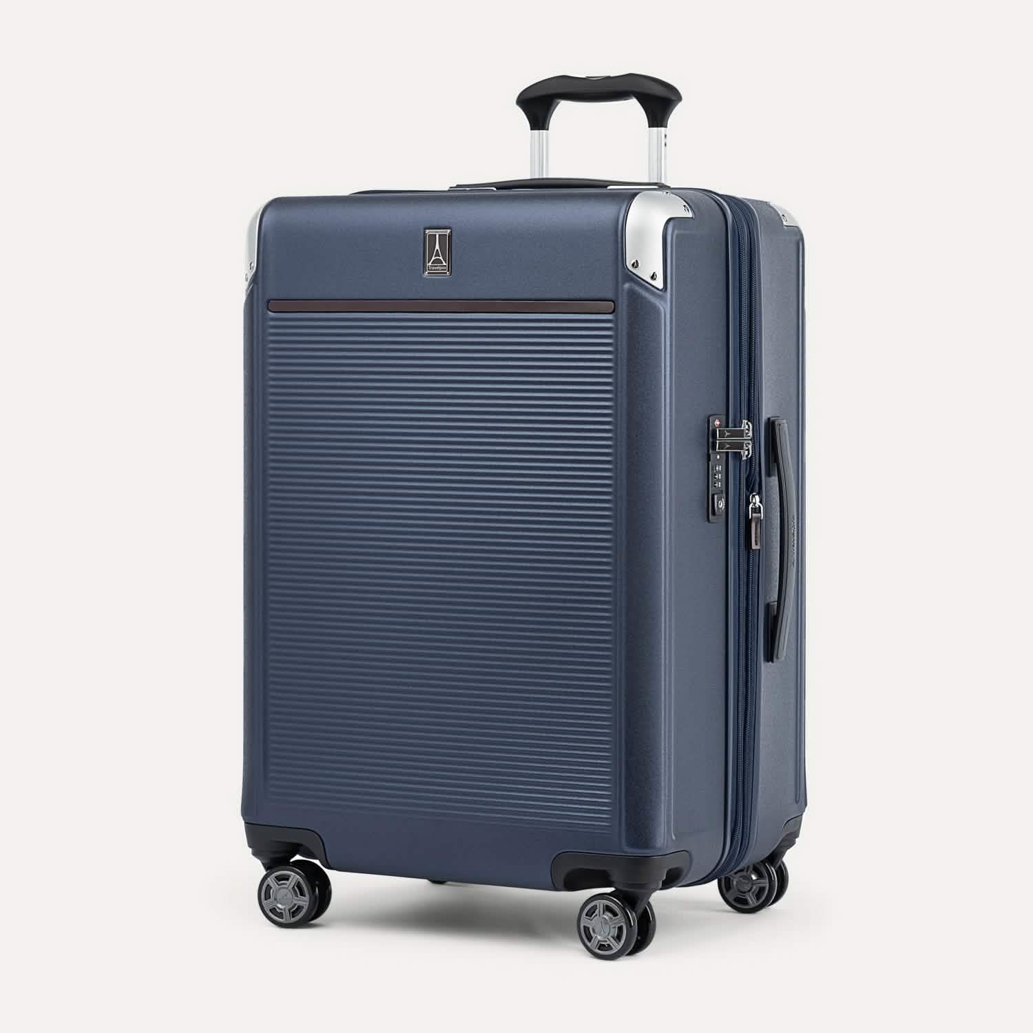 Valise grand format à roulettes en polycarbonate Platinum® Elite