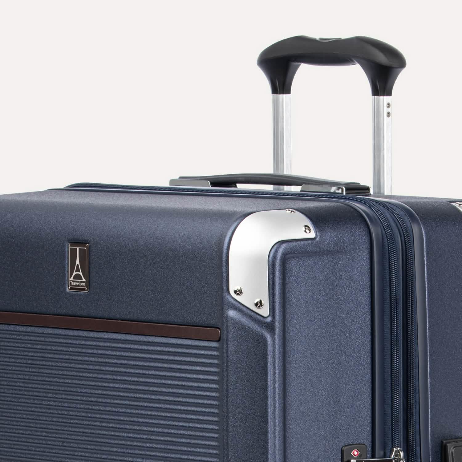 Valise grand format à roulettes en polycarbonate Platinum® Elite