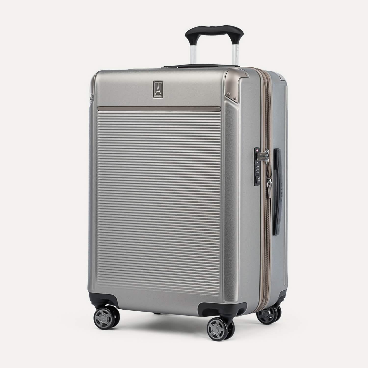 Valise grand format à roulettes en polycarbonate Platinum® Elite