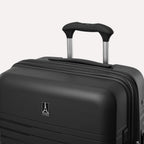 Black suitcase with a visible brand logo on a white background  #color_black