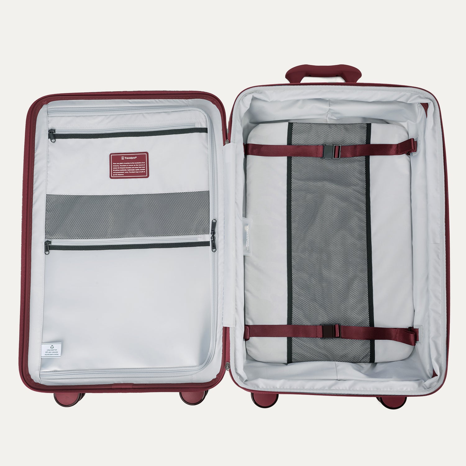 Optima® Expandable Compact Carry-On / Medium / Large Check-In Set (Tibetan Red)