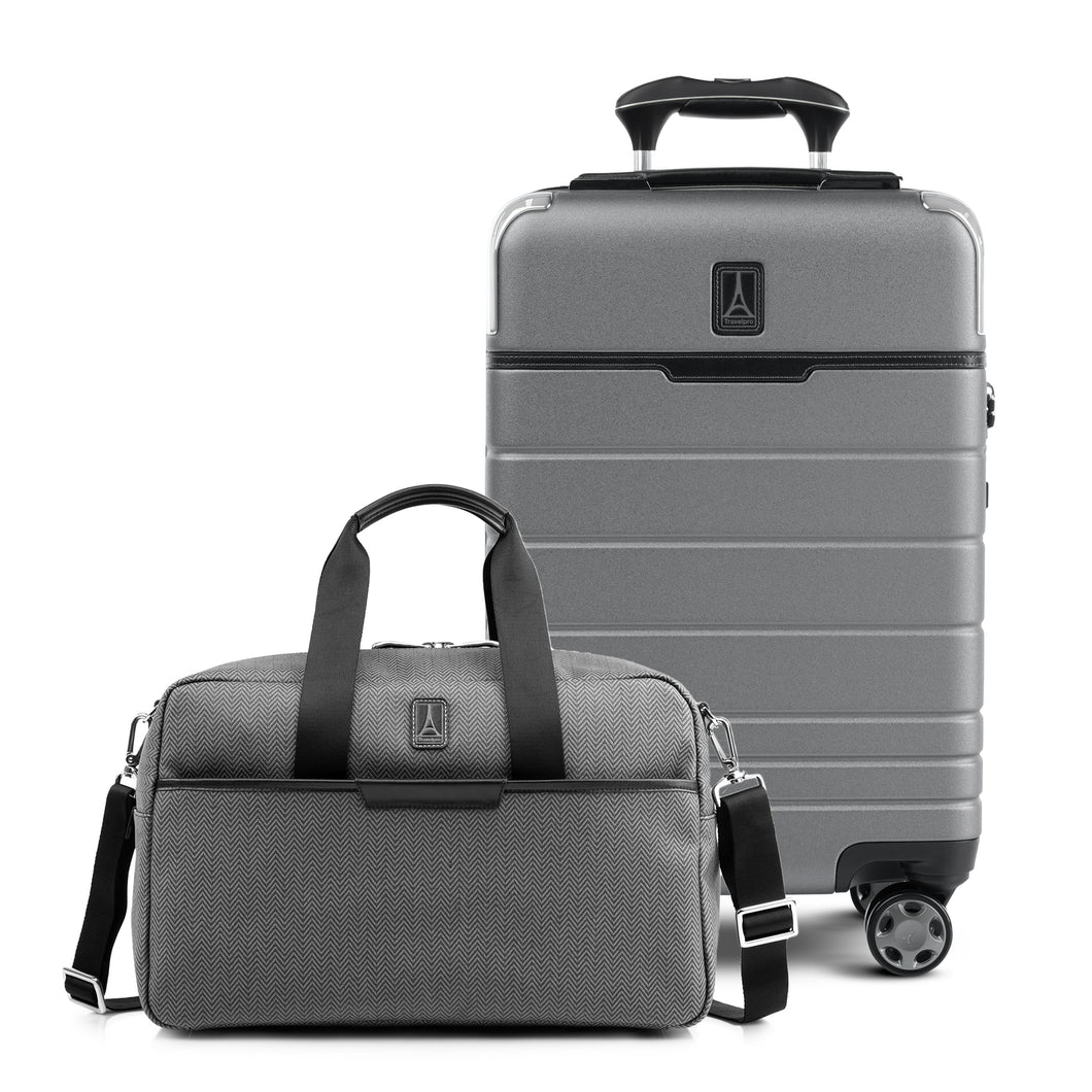 Travelpro® x Travel + Leisure Compact Carry-on Spinner and UnderSeat Tote Luggage Set